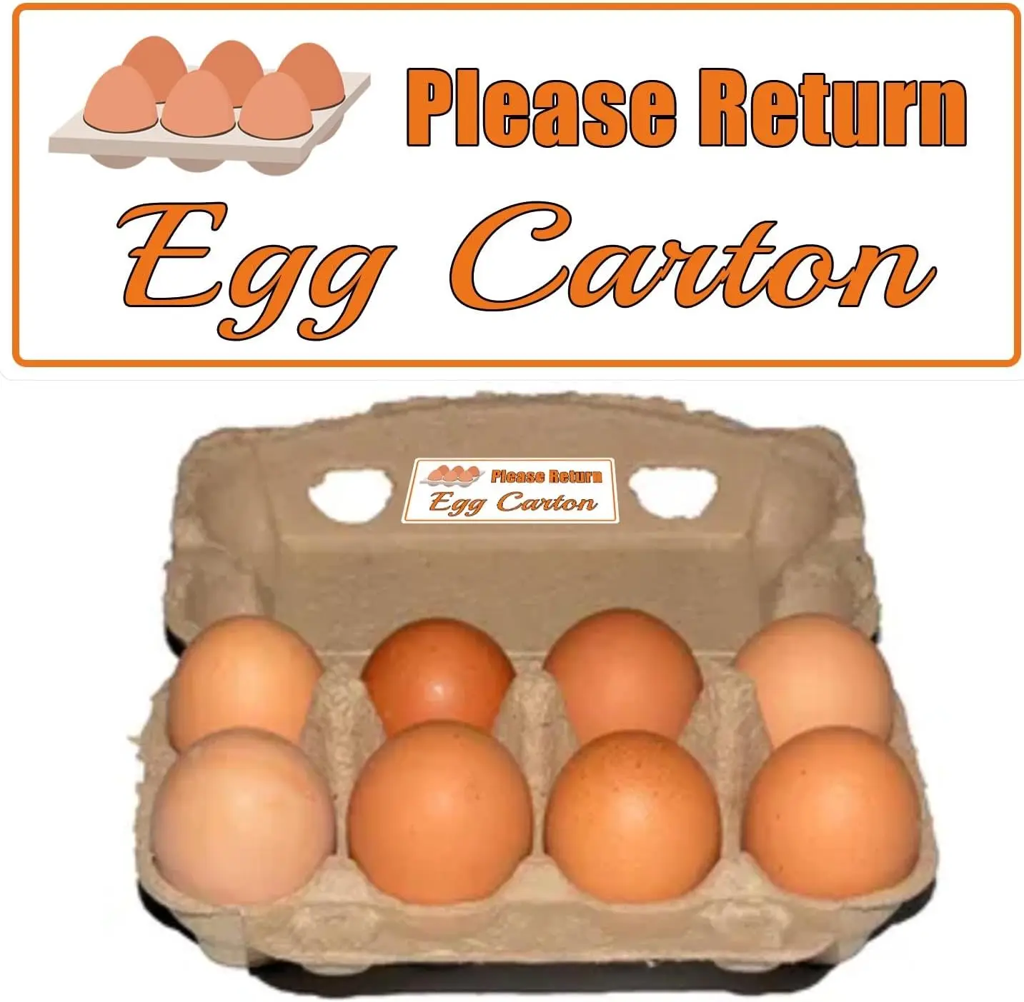 

Please Return Egg Carton Tag Stickers 1x2.625Inch Farm Fresh Chicken Eggs Carton Labels Egg Stickers Egg Cartons Stickers 500Pcs