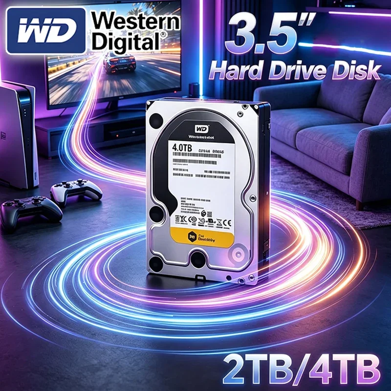Western Digital WD Gold Enterprise Class Computer Hard Drive 2TB 4TB Cache 3.5" Internal Bare or OEM Drives WD400FYYZ