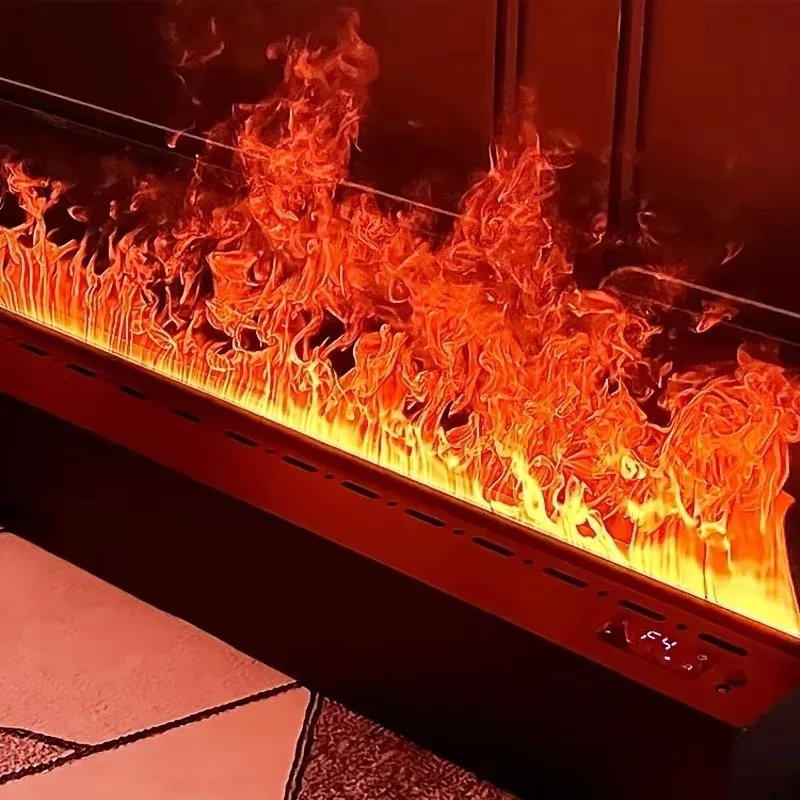 3D Atomizing Fireplace Embedded For Living Room Multi-color Fake Flame Electronic Home Remote Control Water Steam Fireplace