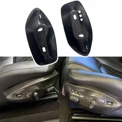 Dry Carbon Fiber Seat Control Panel Cover Trim for Maserati GranTurismo 2008-2019