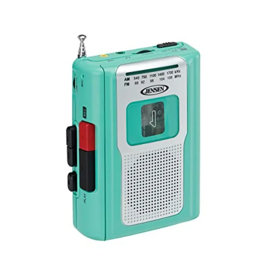 

CR-100 Retro Portable AM/FM Radio Personal Cassette Player Compact Lightweight Design Stereo AM/FM Radio Cassette Player/Record