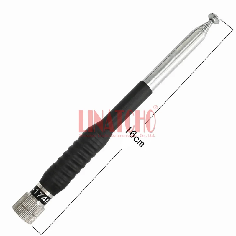 

VHF Handheld Radio Telescopic Antenna Mast Bottom Spring 136-174MHz Antenna SMA Male Connector