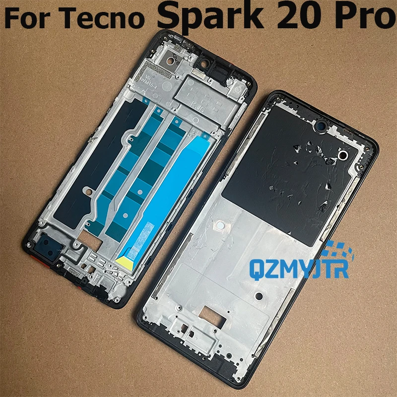 New For Tecno Spark 20 20C Pro Middle Frame Front Bezel Housing Case Back Mid Plate Models Lcd Supporting Holder