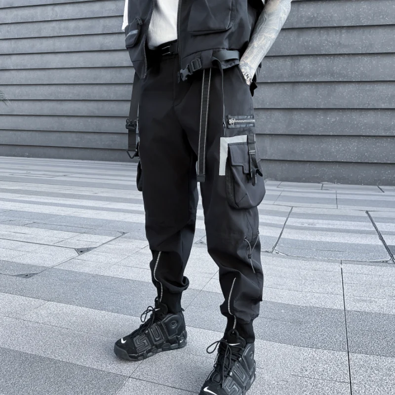 HKSH Spring Summer New Tactical Dark Cargo Pants Fashion Loose Trousers Leggings Three-dimensional Pocket Casual Overalls HK0660