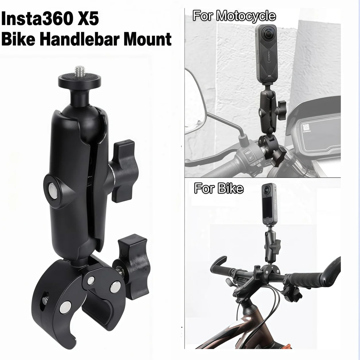 Double-Clip Fixed Umbrella Stand, with 360-Degree Rotation °   Magic Arm, Heavy-Duty Camera and Rod Clamp, Suitable for Photography Light Stands, Monitor Stands, Chairs, Reflectors, and Crossbar Supports, 10inch (Appro