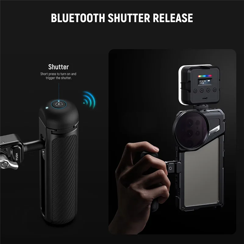 

ABAC-Photography Bluetooth Button Blue Handle Cold Shoe Cover Cold Shoe Protector With Screwdriver