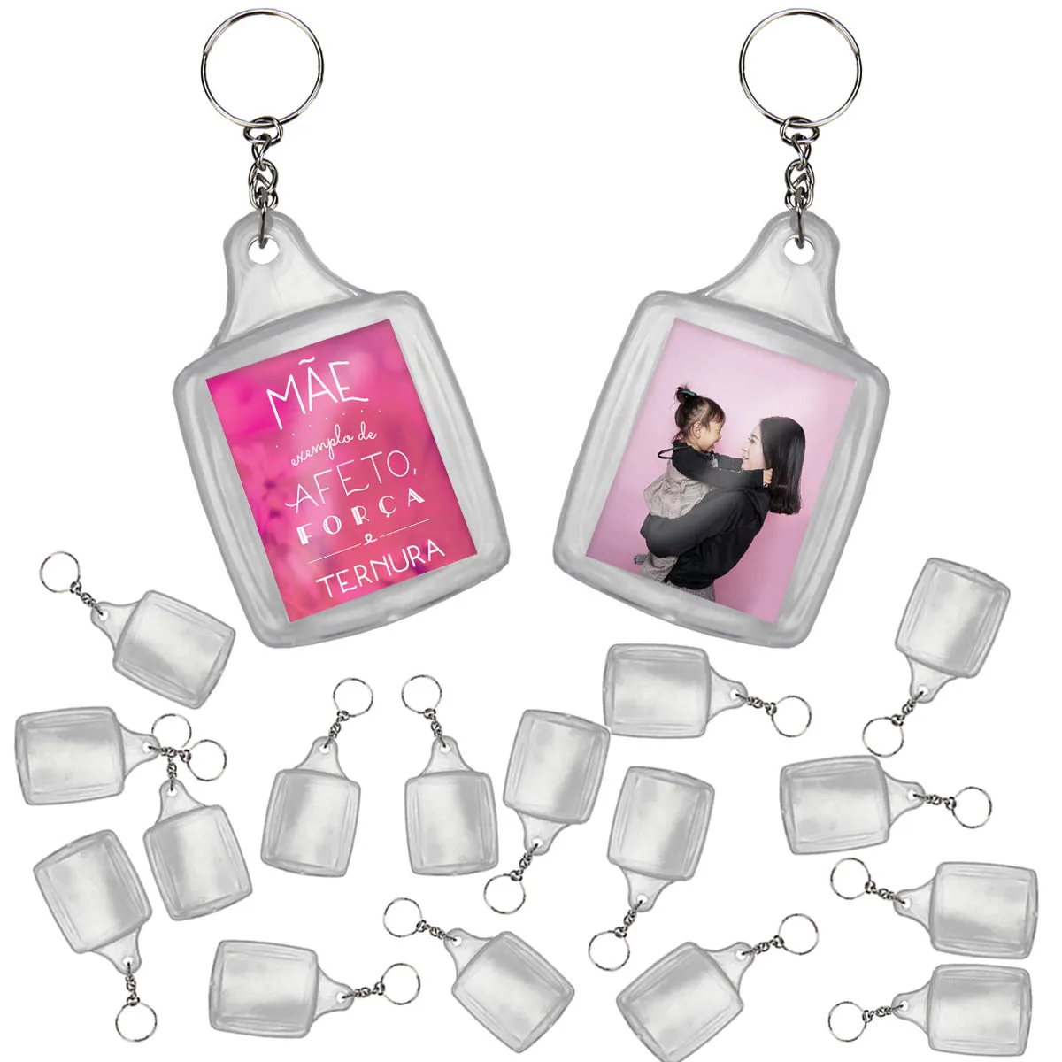 Rectangular Acrylic Keychain 3x4 p/Customize-300 Units