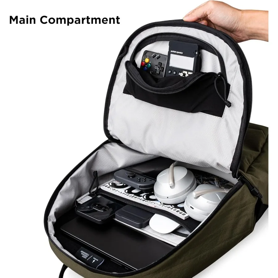 حقيبة ظهر ALPAKA Bravo سعة 23 لترًا - حقيبة ظهر للكمبيوتر المحمول تناسب أجهزة الكمبيوتر مقاس 16 بوصة وحاملات زجاجات المياه مبطنة بالصوف لحماية الأعمال #5