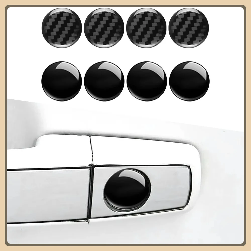 4Pcs/Set Automobile Universal 2cm Door Handle Keyhole Cover Sticker Waterproof and Dustproof Car Accessories