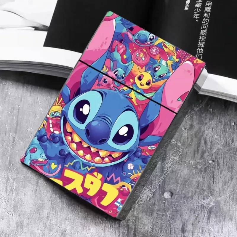 New famous brand Lilo Baby cute ins creative 20 thick cigarette box cartoon card storage box Stitch personalized cool gift