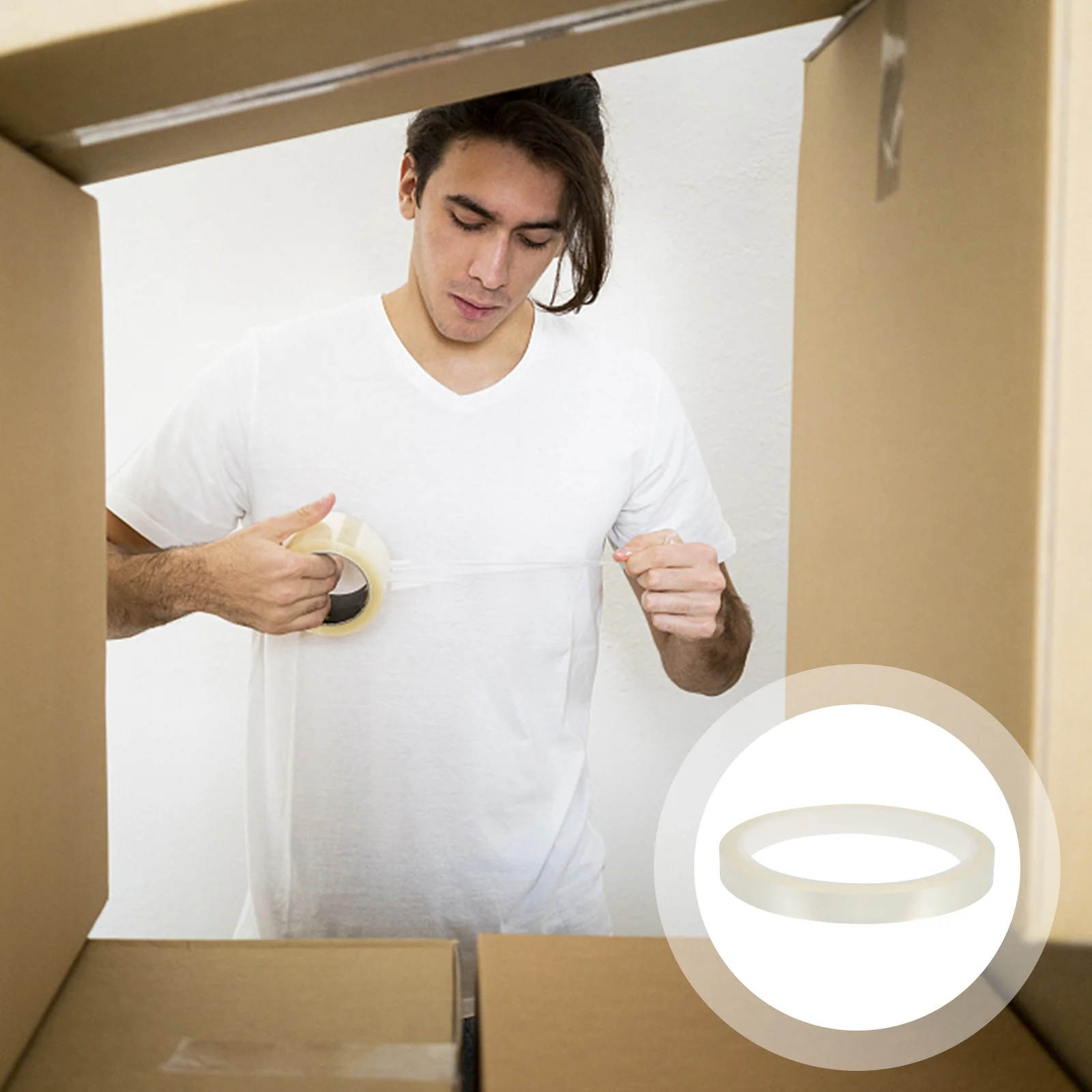 

5 Rolls Heat Resistant Tape Sublimation Heat Press Tape for Electronics Repair High Temperature Tapes for Sublimation