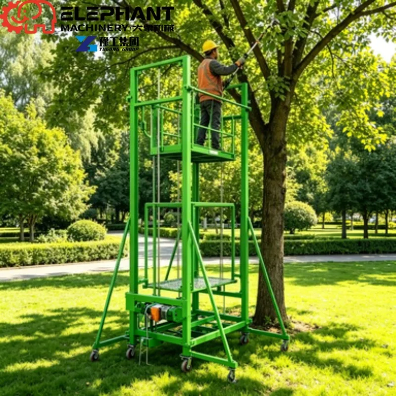 Electric Lifting Scaffold, Mobile Scissor Lift Working Platform For Construction Painting And Plastering Work