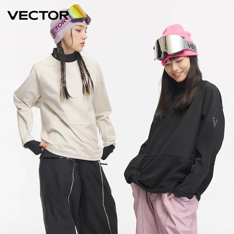 VECTOR Effen Kleur Mannen Hoodies Fleece Warm Vrouw Sweatshirt Mode Streetwear Casual Losse Ademende Truien Merk Hoody