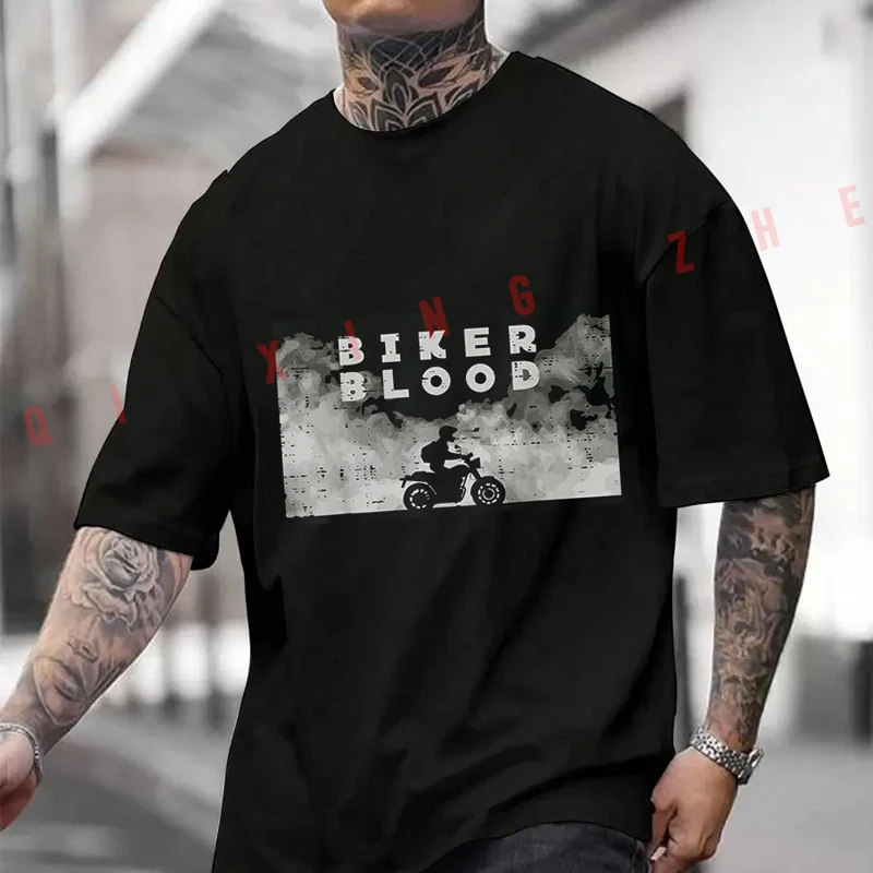 

Men Clothing New Best Of Biker Blood Motorcycle Motorbike Cotton Moto T-Shirt Casual Short Sleeve O-neck Tshirt Summer Top Tees