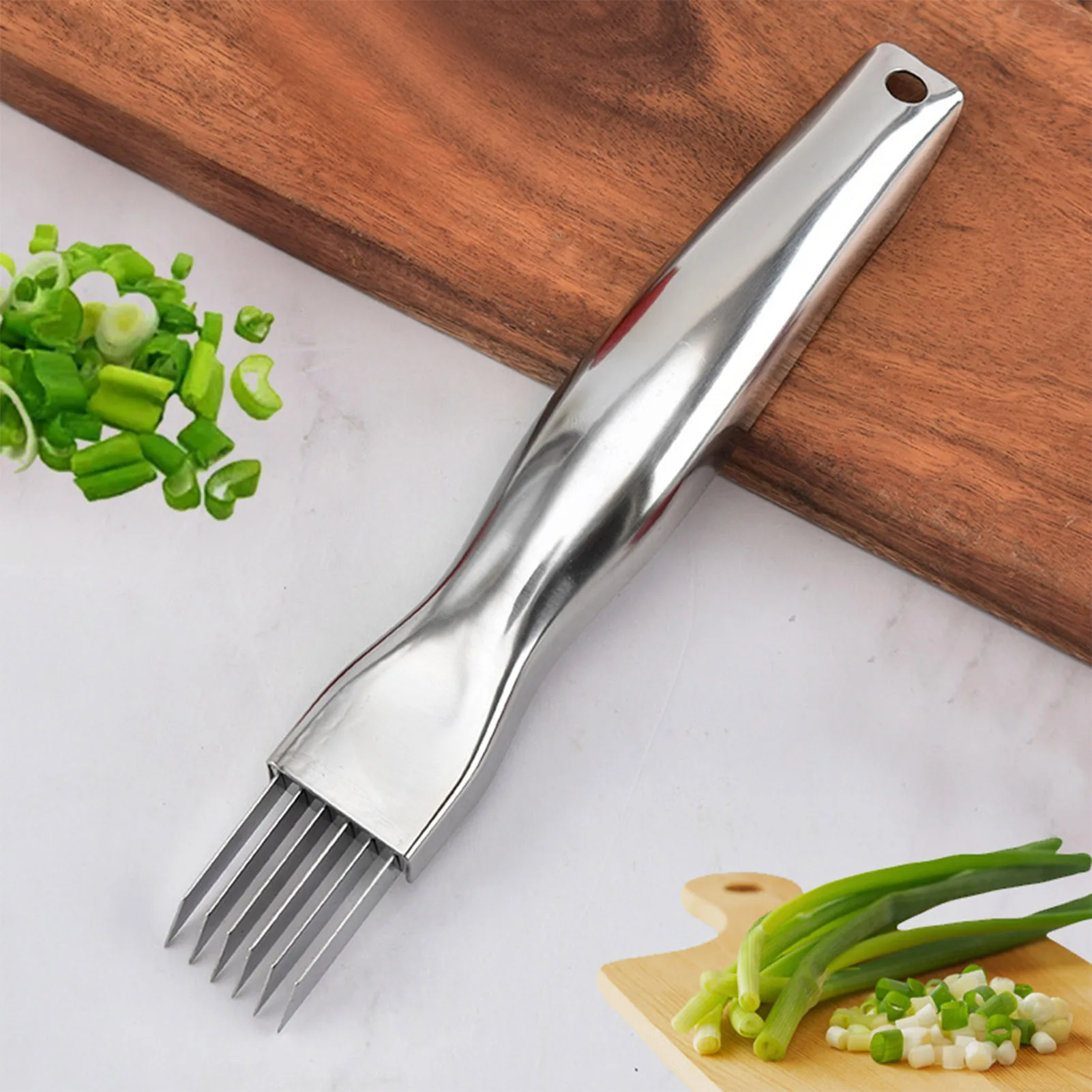 Stainless Steel Chopped Green Onion Knife Grater Peeler Tool Sharp Blades Durable Zester for Kitchen Citrus Parmesan Ginger