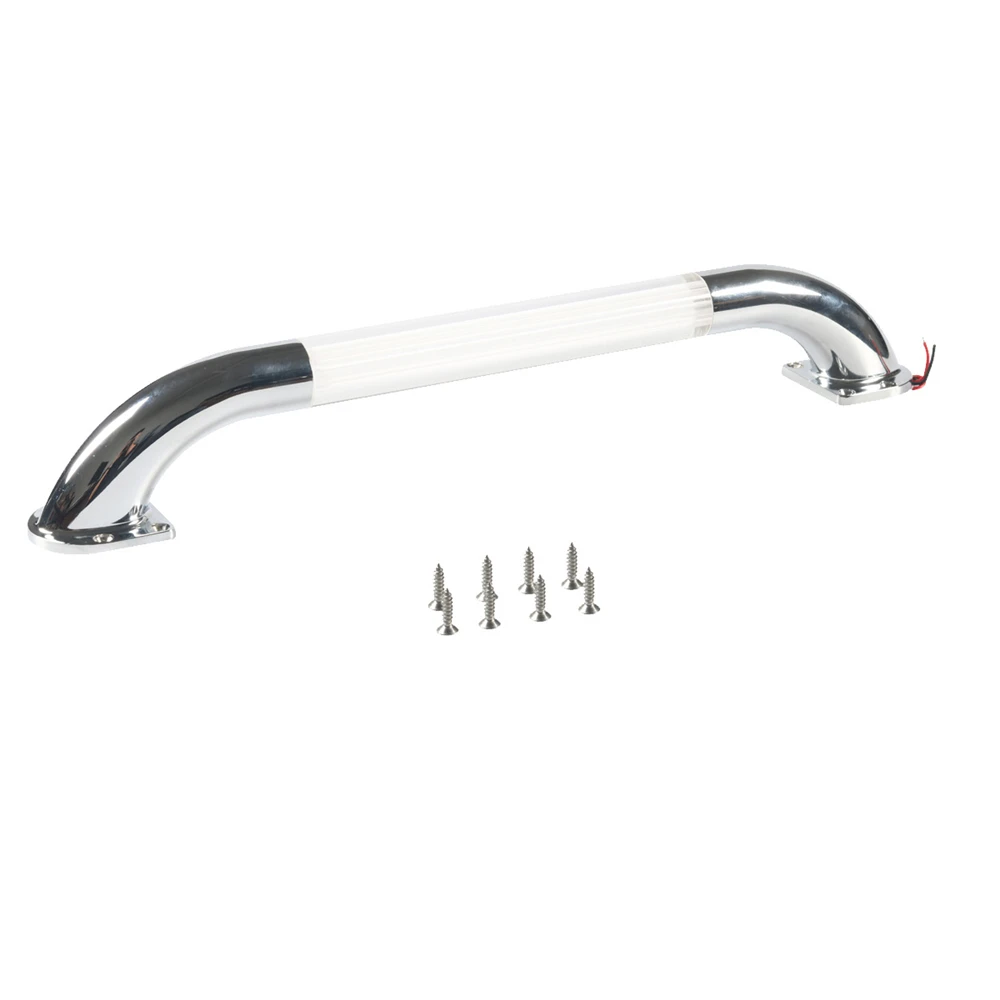 12V/24V LED RV Entry Door Grab Auxiliary Handle White Lighted Assist Bar Motorhome Caravan