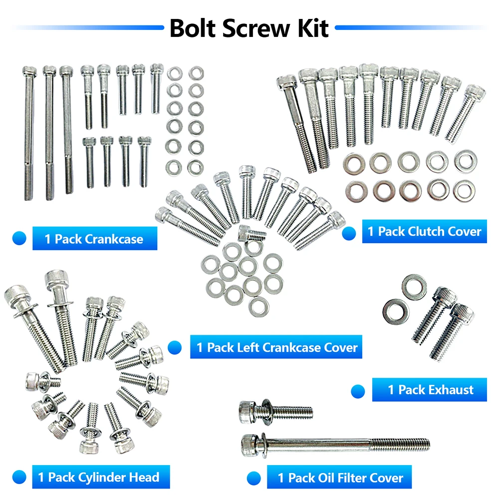 Edelstahl Motors ch raubens ch rauben Kit Set für Yamaha Tw200 xt200 2007-2012 1987 2020