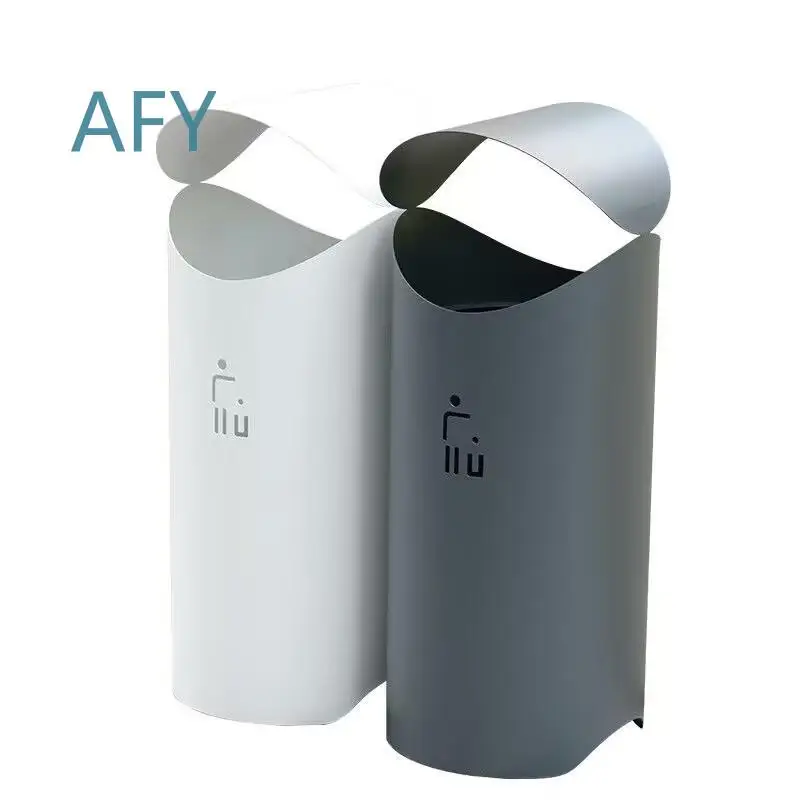 Outdoor Trash Can for Large Sanitation Stainless Steel Leather Box for Outdoor Community Street Classification in Park Scenic