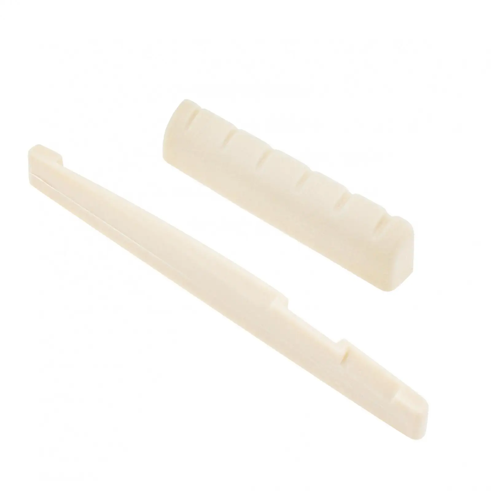 6 String Bone Classical Acoustic Guitar Bridge Saddle And Nut White Bone Bridge Replacement Parts Real Bone Guitar Nut Saddle