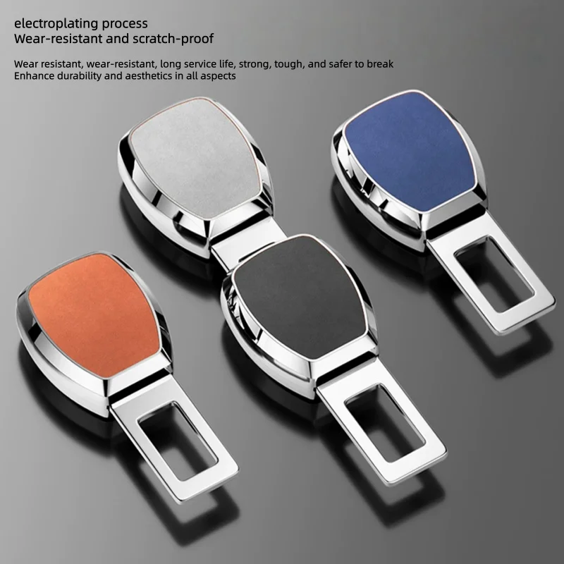 Fit for Zeekr 9X 2025 2026 Automotive Seat Belt Suede Plug Seat Belt Extender Safety Belt Fixator Automotive Interior Supplies