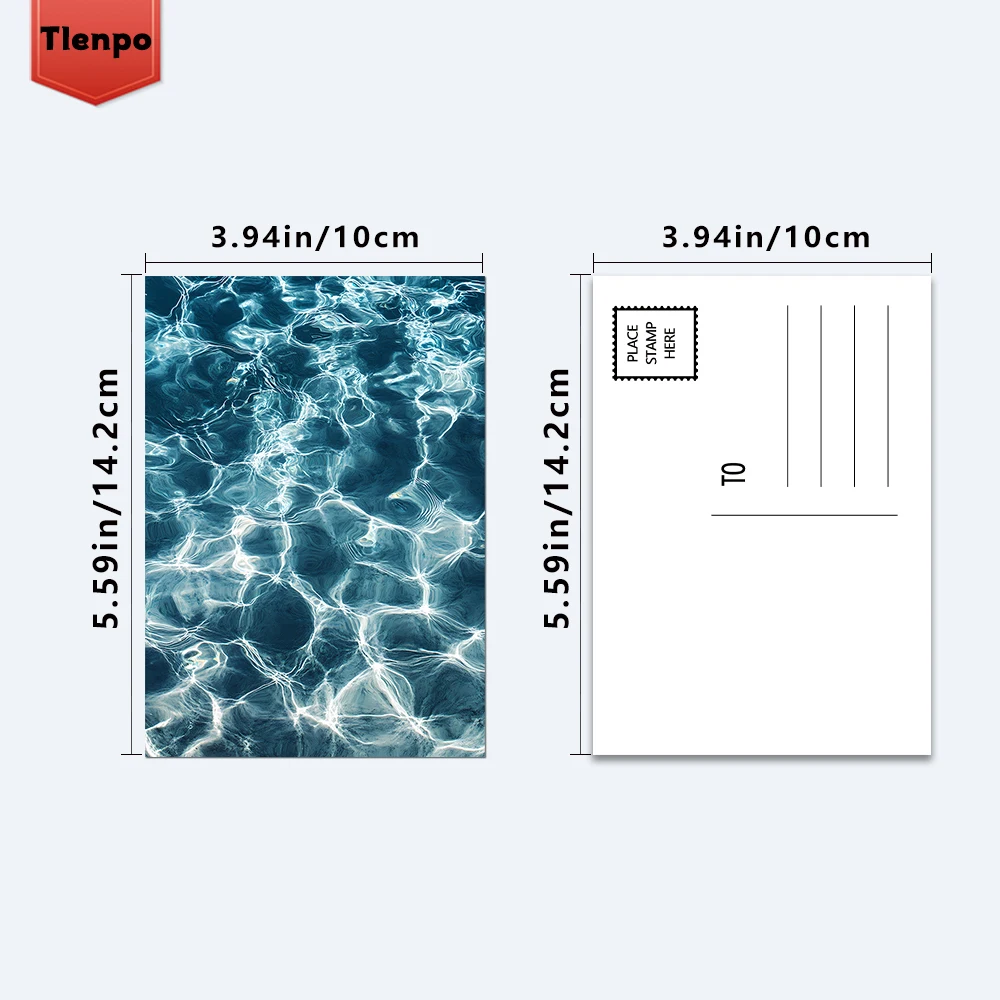 32pcs, Sea Scenery Postcards, Wall Stickers, Mailing Cards, Greeting Cards, DIY Postcards, Souvenir Postcards, Decoration Produc