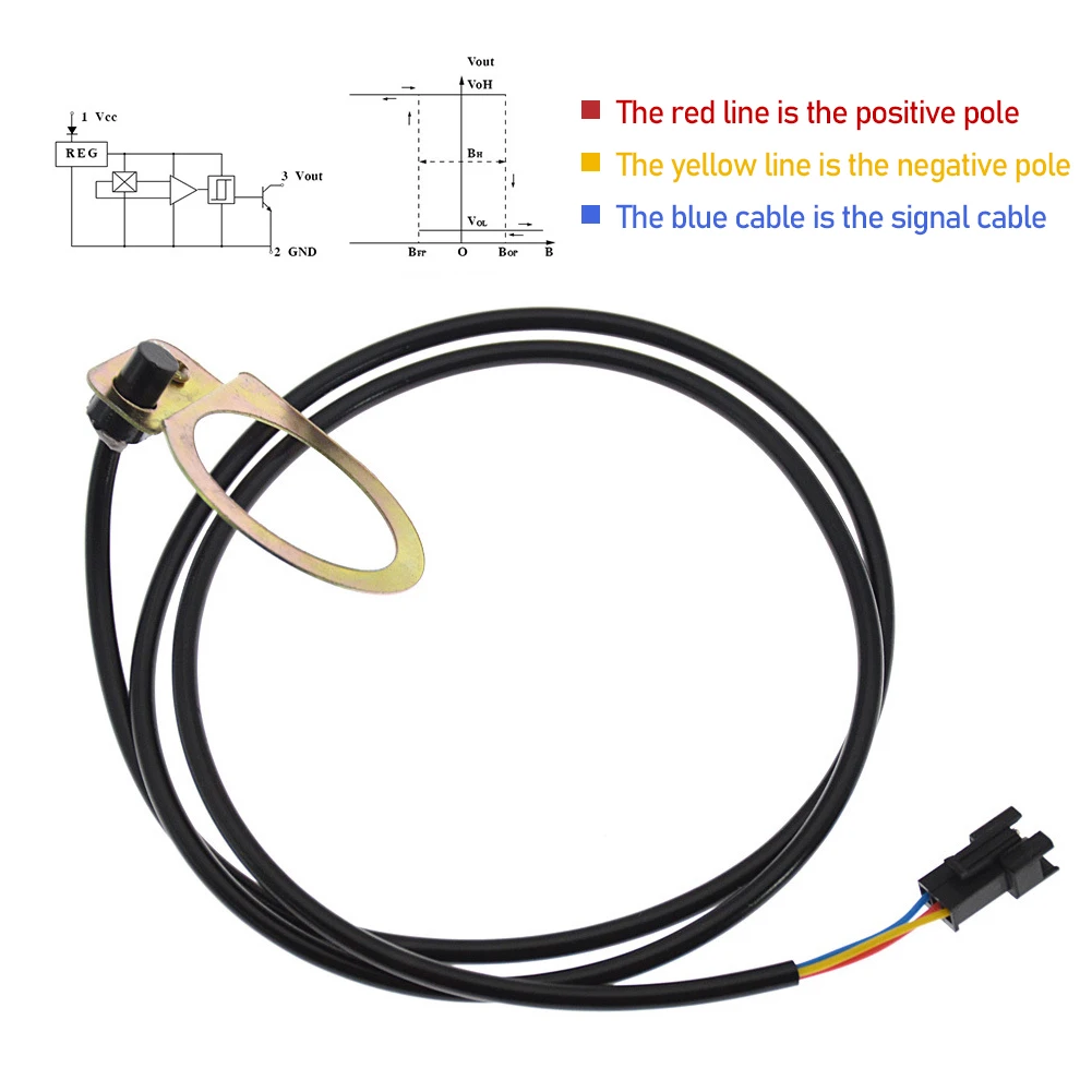 Electric Bicycle Pedal PAS System Assistant Sensor 5/8/12 Magnets Speed Sensor Ebike Cycling Accessories Parts