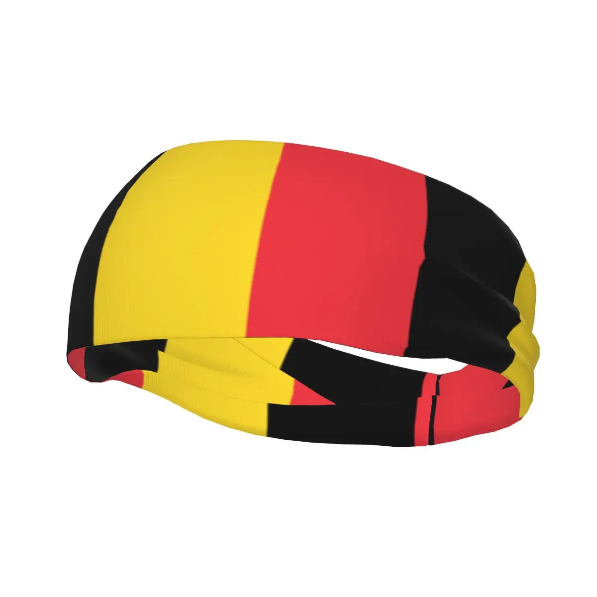 Sports Sweatband Breathable Headband Sweat Hair Head Band Flag Of Belgium Yoga Headband