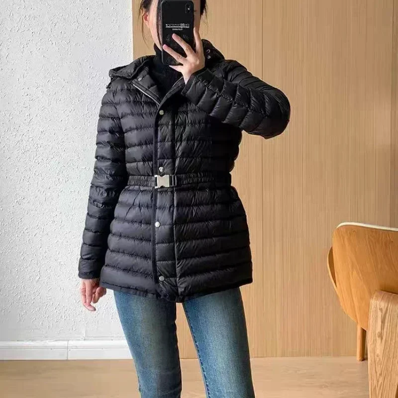 Moncl*r Women's Winter Down Jacket Thick Zipper Best Down Jackets 90 Goose Down Fashion Leisure Winter Coat Female Winter Coats