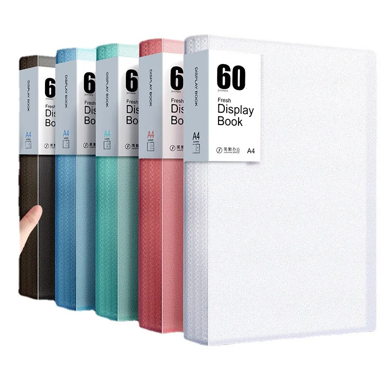 5 Colors A4 Plastic Budget Binder File Folders Documents Booklet Leaflet 30/60/100 Pages Office Student Supplies Desk Organizer