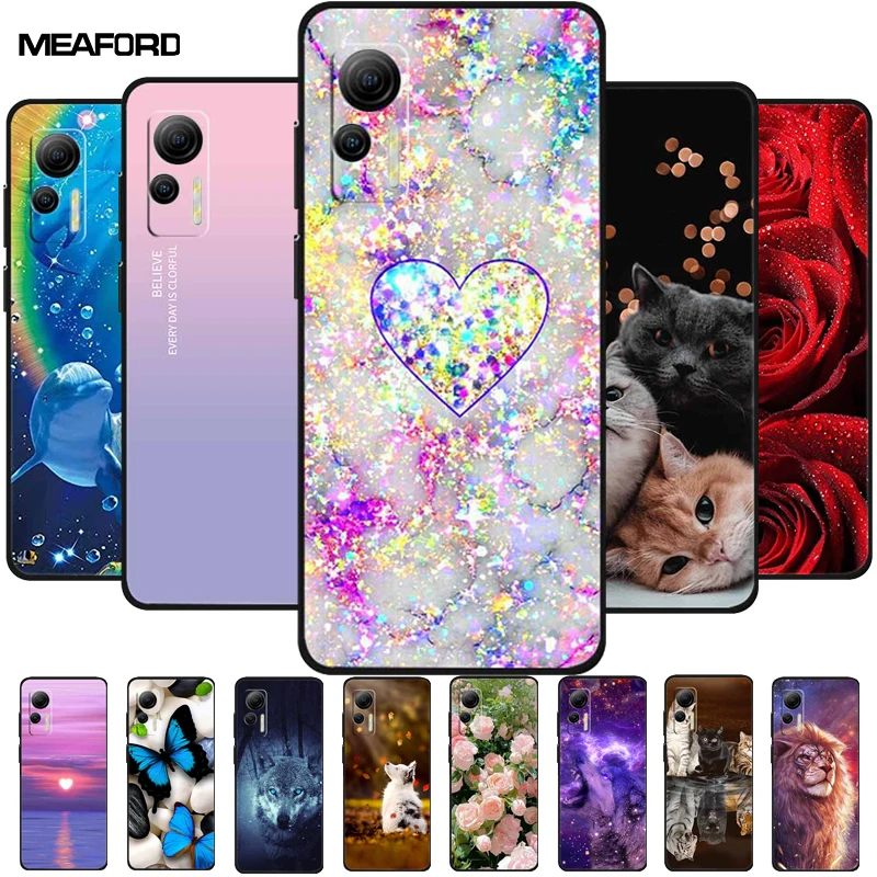Phone Cover For Ulefone Note 14 Case Note14 Lovely Soft TPU Painted Cat Silicone Fundas for Ulefone Note 14 Cover Bumper 6.52''