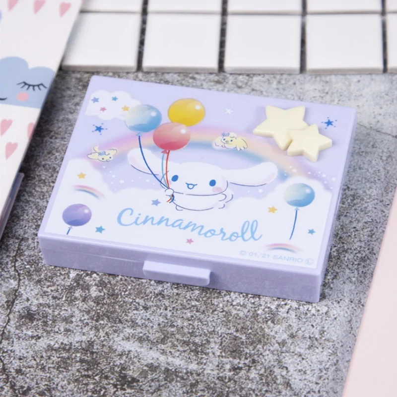 Kawaii Sanrio Classification Storage Box Cinnamoroll Cute Cartoon Portable One-Week 6-Compartment Large-Capacity Pill Box