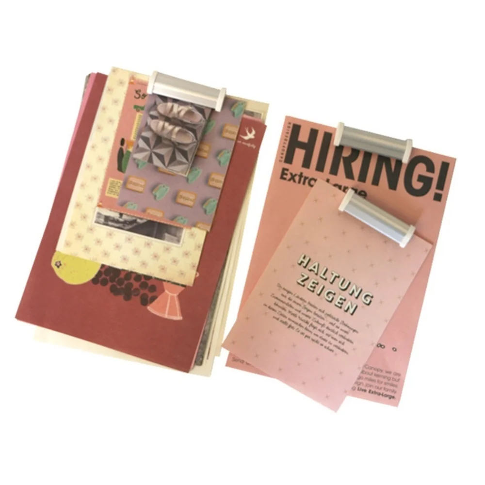 Self Adhesive Aluminium Slide Check Rack Rod Paper Bill Collection Gripper Strip Keeps Checks Tickets Orders Organized Inserted