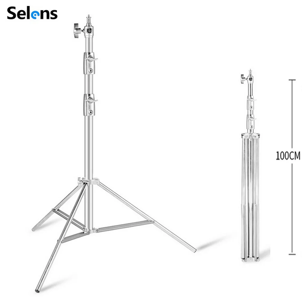 Selens 2.8m Heavy Stainless Steel Telescopic Light Stand Tripod Photo Studio Kits Bracket Photography Accessories Tripode 삼각대