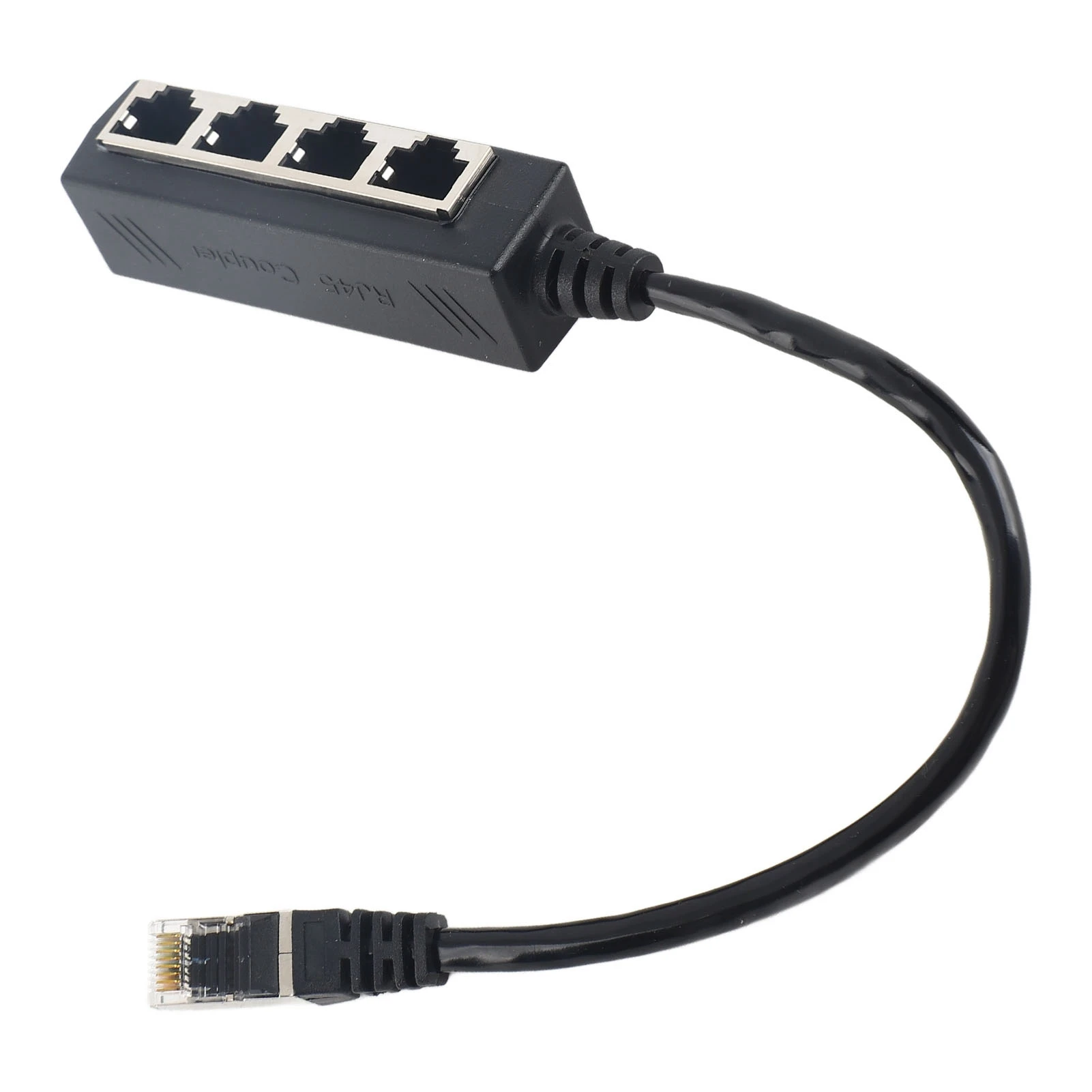 Protable RJ45 Splitter Adapter 1 to 4 Port Cable Ethernet Adapter Smooth Transmission Excellent Connection Network Cable Adapter