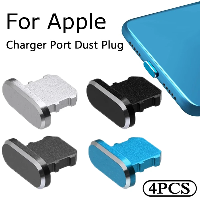 Metal Dustproof Cover Anti Dust Charger Dock Plug Stopper Cap for iPhone 14 13 Pro Max X XR 8 7 6 Plus iPad DustProof Dust Plug