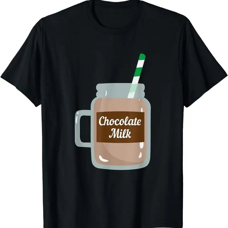 Camiseta divertida con leche y Chocolate para amantes de la leche, tallas S 5Xl