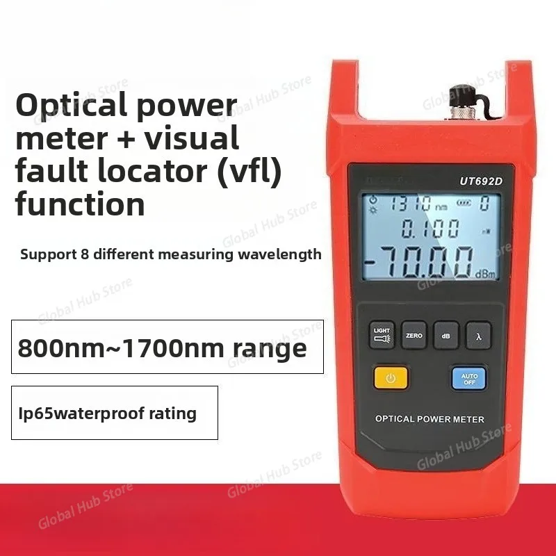 UT692D/UT692G Handheld Optical Power Meter Optical Fiber Tester Light Decay Test