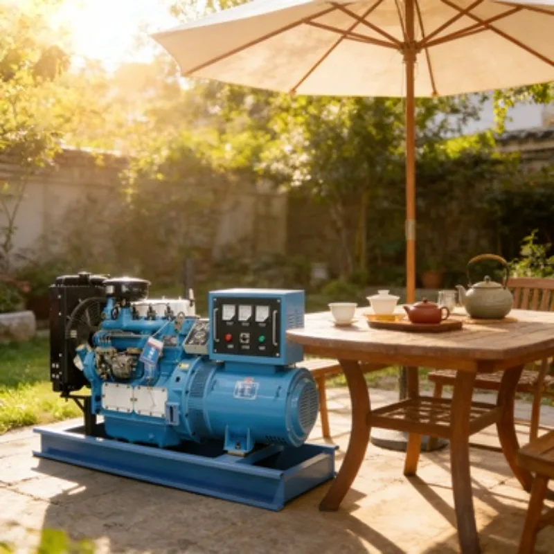 Low Noise Diesel Generator 60kVA with Canopy Enclosure for Residential Area 220V