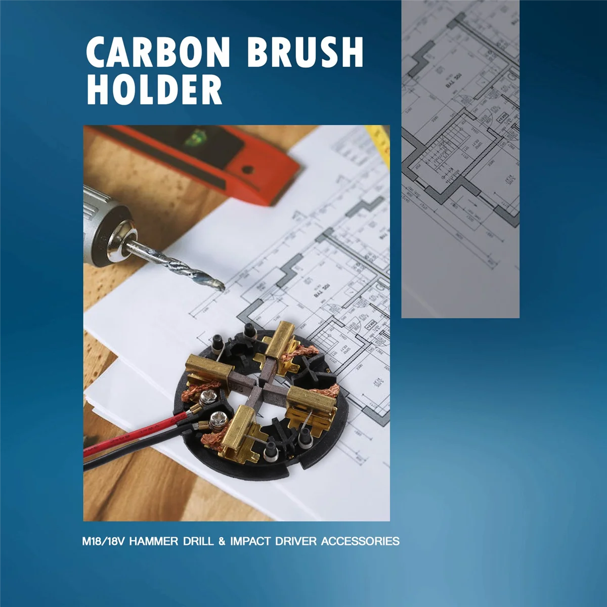

for Carbon Brush Holder Brush Card Assembly Replacement for 18V M12 Hammer Drill & Impact Driver Accessories