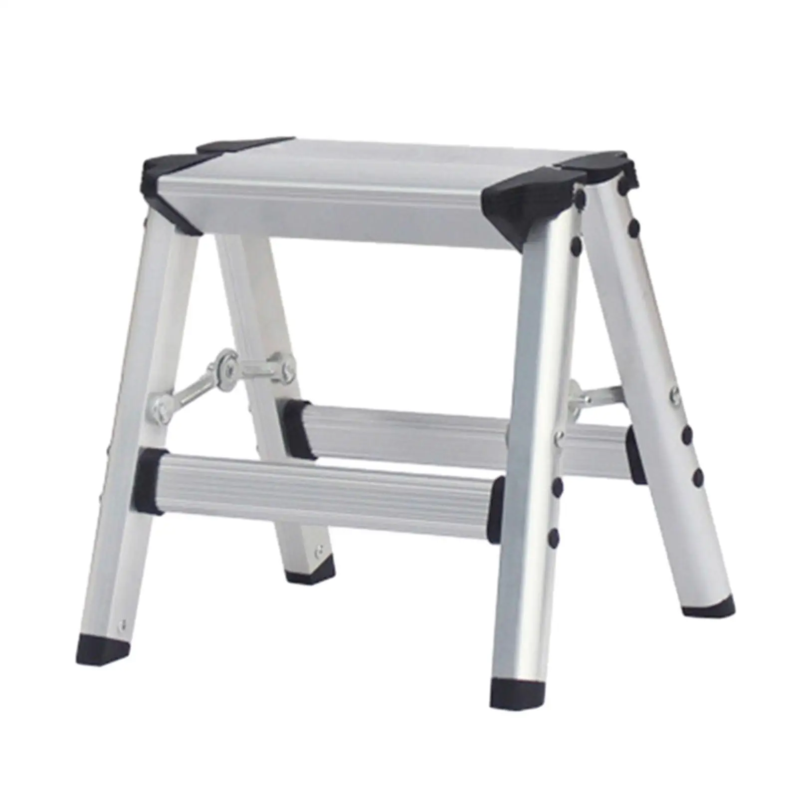 Folding Ladder Aluminum Alloy Stable Multifunctional Portable Step Stool for