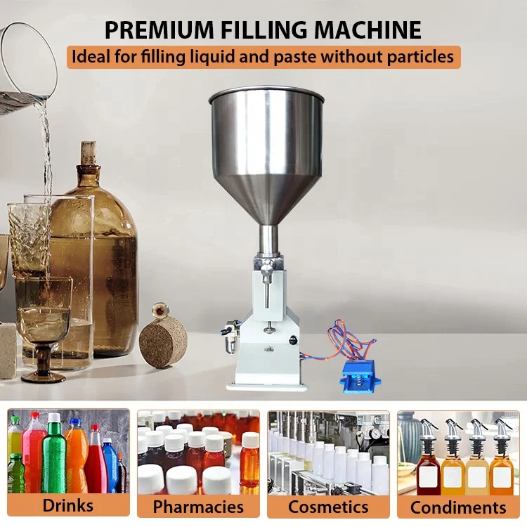 Factory Price Easy Hand Operated Water Filling Machine Manual Cosmetic Paste Sausage Cream Liquid Filling Supply