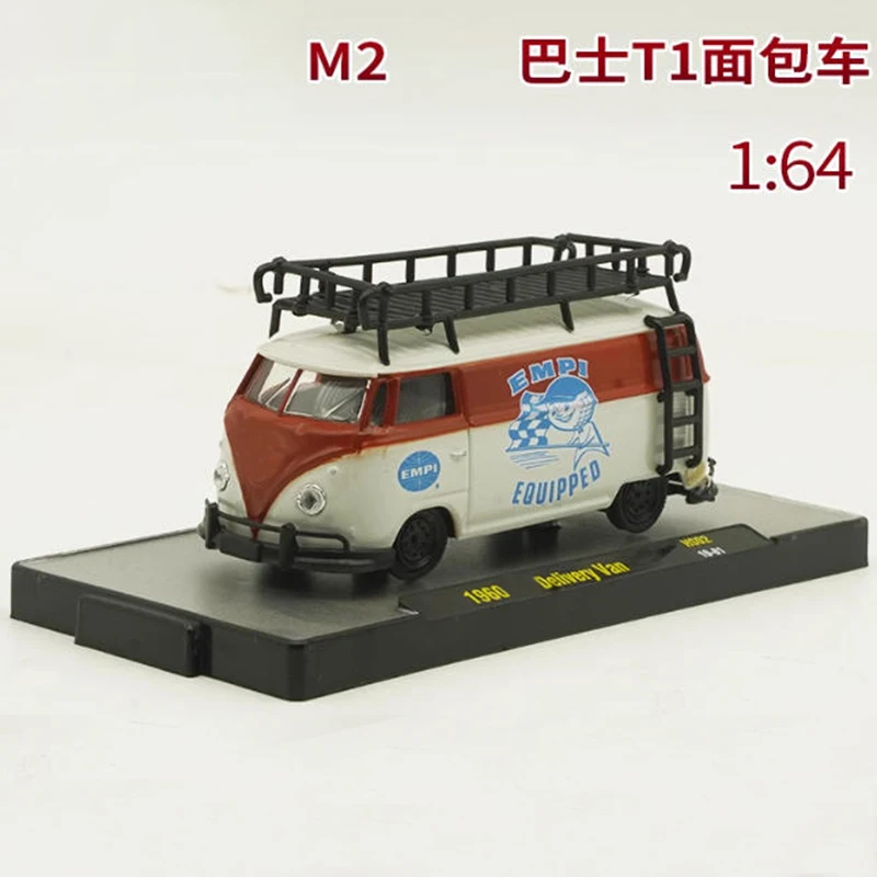 M2 1:64 Bus T1 Van in lega Modello Collezione statica per adulti Decorato Regali di festa Giocattoli