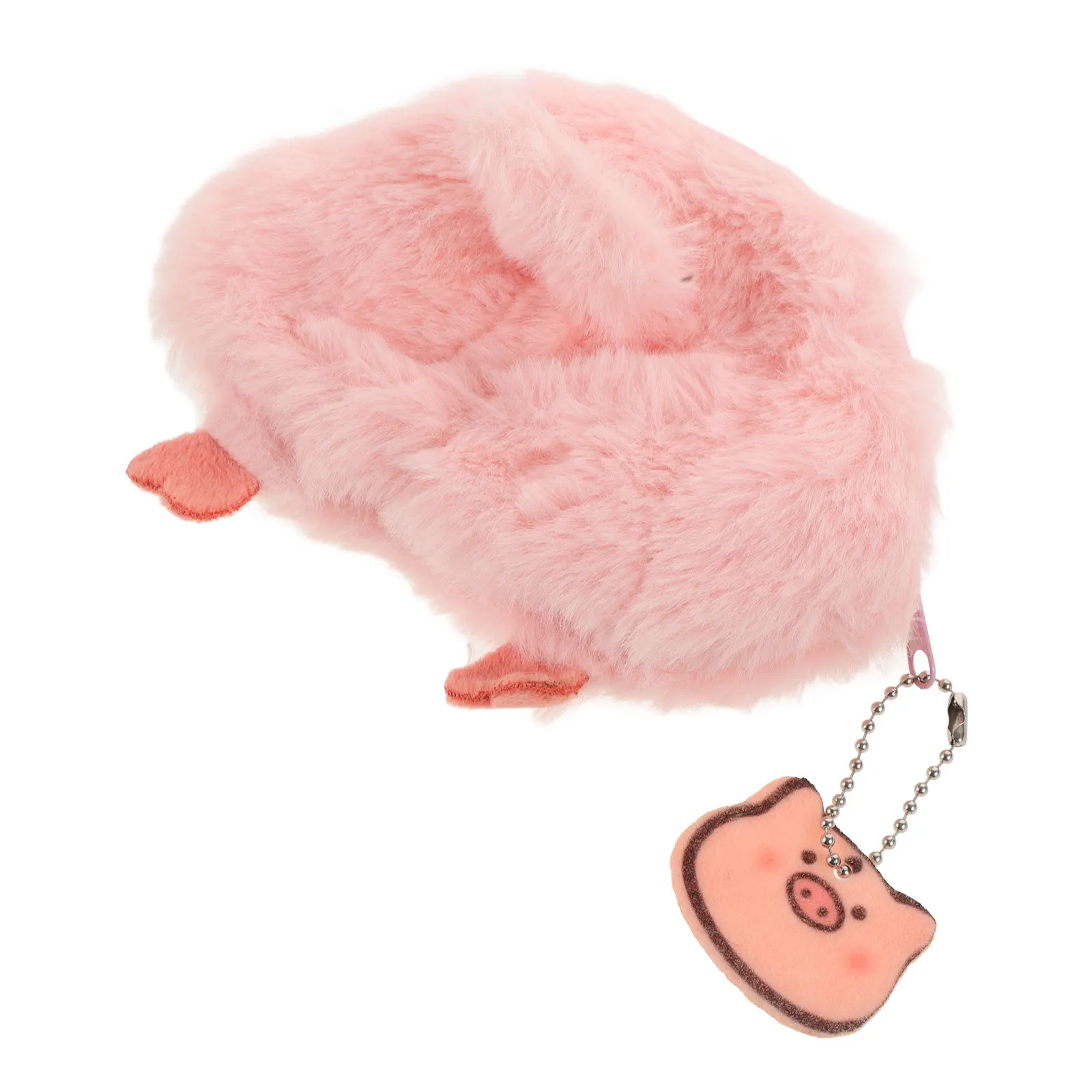 

Small Cartoon Pig Butt Coin Purse Lightweight Zipper Wallet Compact Change Pouch for Women Daily Travel Keys Lipstick Holder