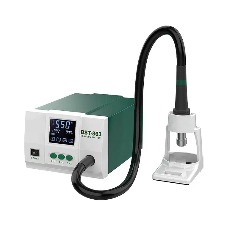 Cheap 863 Hot Air Gun Desoldering Station Anti-Static Soldering Station Digital Display Lcd Touch Constant Temperature