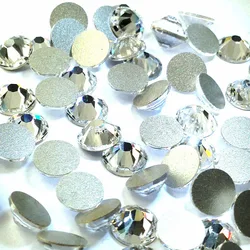 Factory Wholesale Strass All Sizes Crystal Clear Flat Back Crystals Non Hot Fix Nail Rhinestones for Garment Craft Jewelry