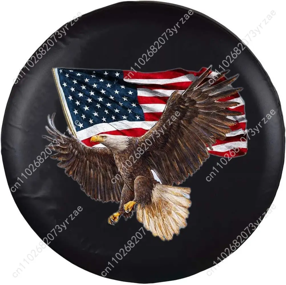 

American Eagle USA Flag Various Models Spare Car Tire Cover Prevention Sand Dust rainwaterTire Cover Sturdy Durable Tire Covers