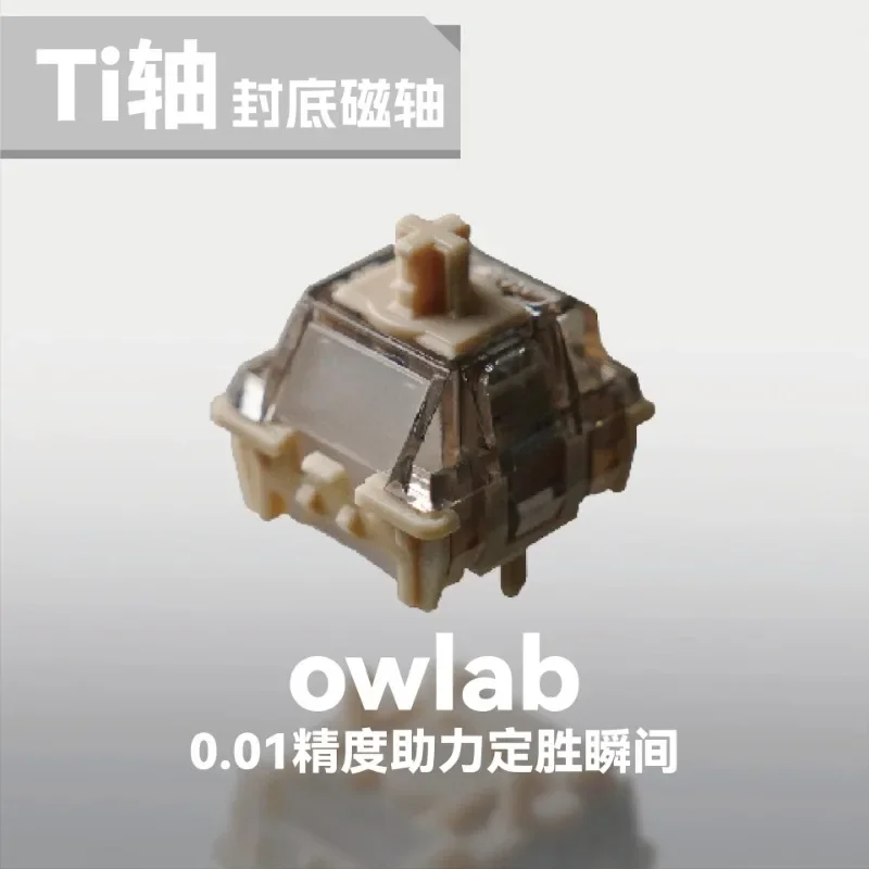 

Магнитный переключатель Owlab Ti HE, переключатель эффектов Холла, 40/50gf, переключатель клавиатуры оси для Wooting60/ATK/ Made68/MAD60HE, модная клавиатура
