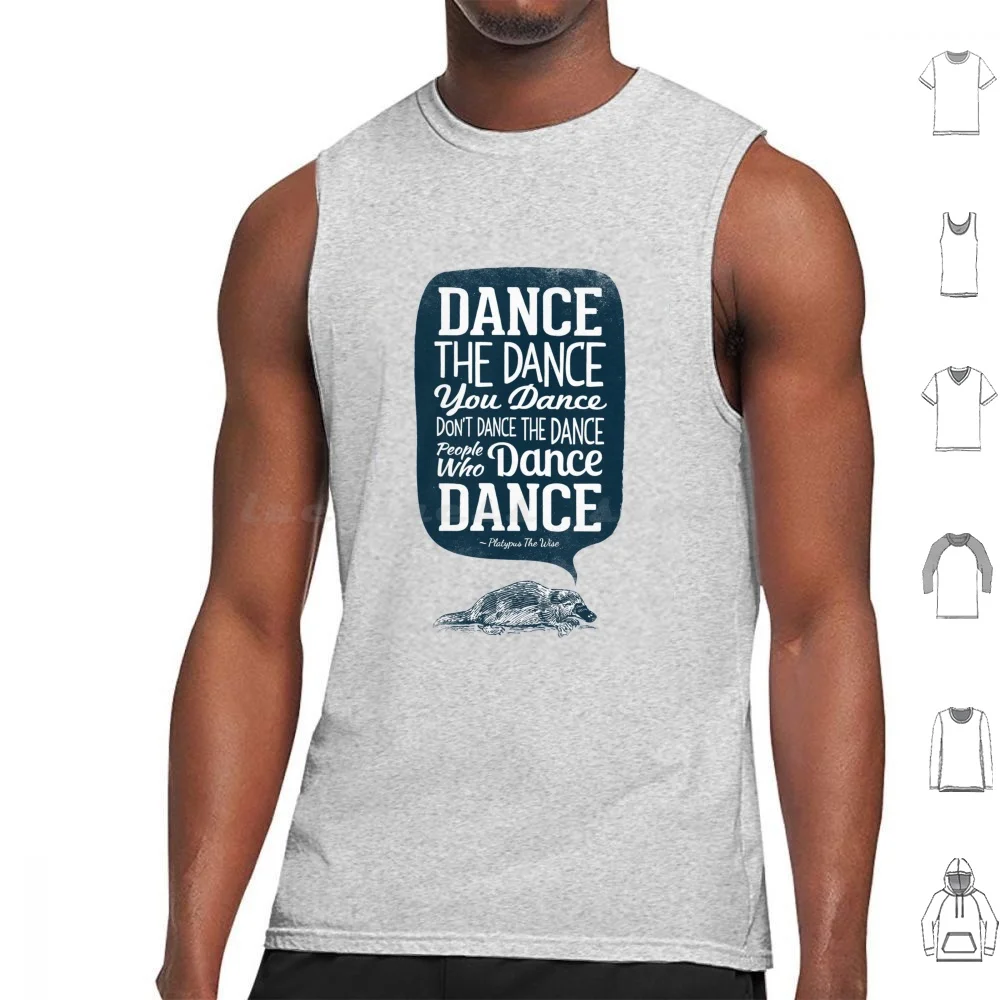 The Wise Tank Tops Vest Sleeveless Animal Nature Wise Typography Fun Philosophy Message Dance Australia Clever Dancing