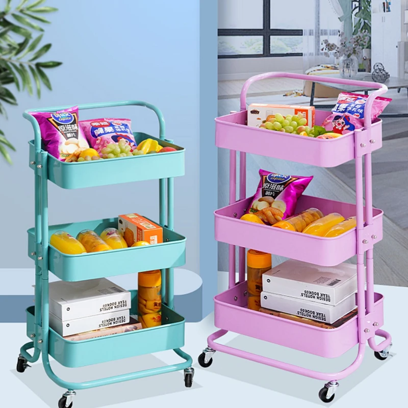 Storage Black Salon Metal Trolly Lashes Food Trolley Pedicure Rolling Spa Machine Cart Carrello Con Ruote Furniture ZT50ST