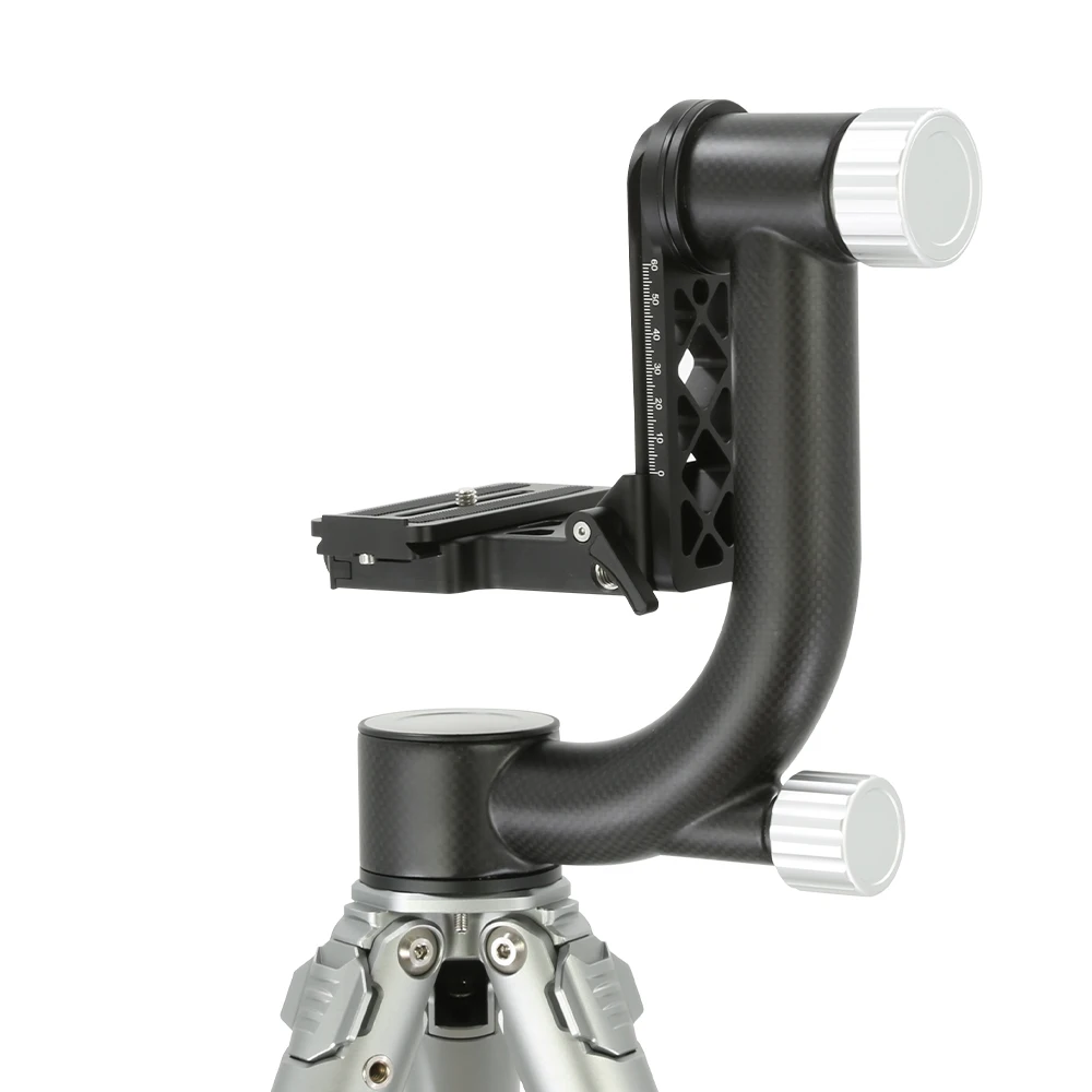 Lightweight Carbon Fiber Cantilever Gimbal Ball Head for Tripod, Telescope and Photography Equipment and Camera Accessory